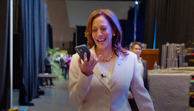 us vice president kamala harris speaks on the phone with former president barack obama and former first lady michelle obama as the obamas endorse harris as the democratic presidential candidate in this still image taken from a video released on july 26 2024 courtesy harris for president campaign us vice president kamala harris speaks on the phone with former president barack obama and former first lady michelle obama as the obamas endorse harris as the democratic presidential candidate in this still image taken from a video released on july 26 2024 courtesy harris for president campaign