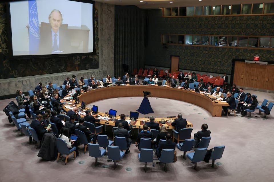 a general view during a meeting of the security council on syria at the un headquarters in new york city us on december 3 2024 photo reuters