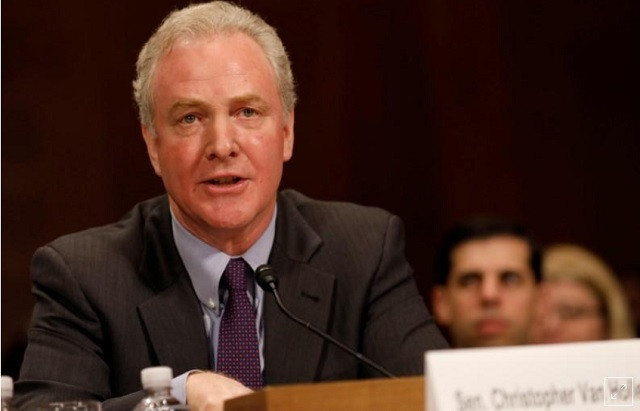 sen christopher van hollen d md prior to his testimony before the senate judiciary committee on capitol hill in washington march 7 2017 photo reuters