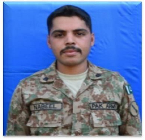 twenty eight year old sepoy nabeel liaquat embraced martyrdom while fighting valiantly against the indian aggression in dewa sector photo ispr