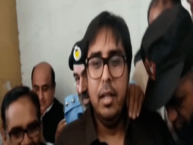 shahbaz gill under police custody photo express file shahbaz gill under police custody photo express file