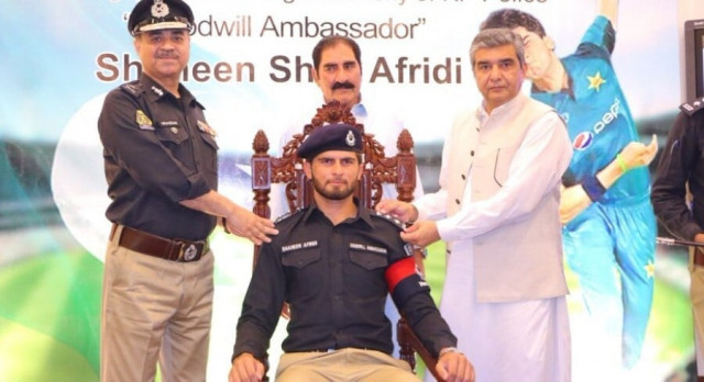 shaheen afridi made k p police goodwill ambassador shaheen afridi made k p police goodwill ambassador