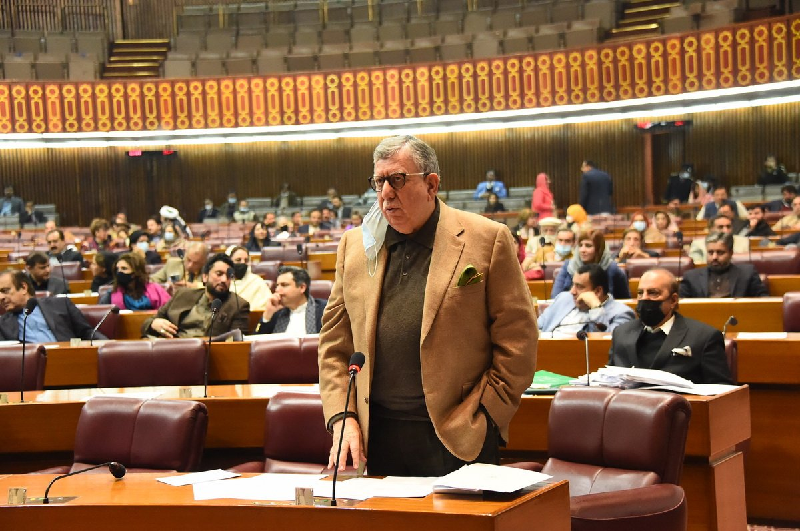 finance minister shaukat tarin addressing national assembly session on thursday january 13 2022 photo twitter naofpakistan