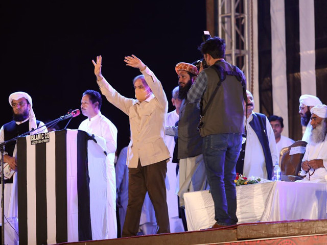 shehbaz sharif arriving to address karachi rally photo pml n social media