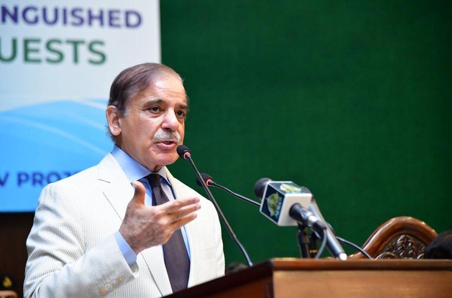 prime minister shehbaz sharif addresses a ceremony photo pid file