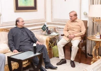 former president asif ali zardari l and prime minister shehbaz sharif r photo express file