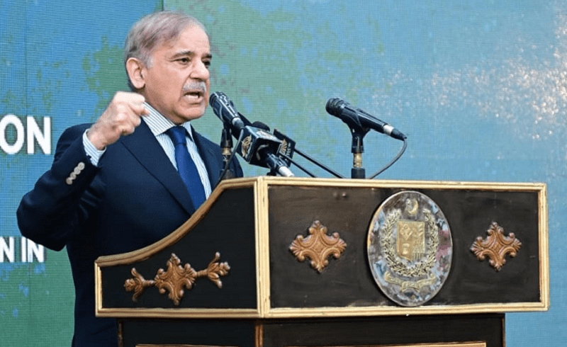 prime minister shehbaz sharif addressing a ceremony regarding pakistan education endowment fund and reforms in national curriculum in islamabad on july 12 2023 photo pid