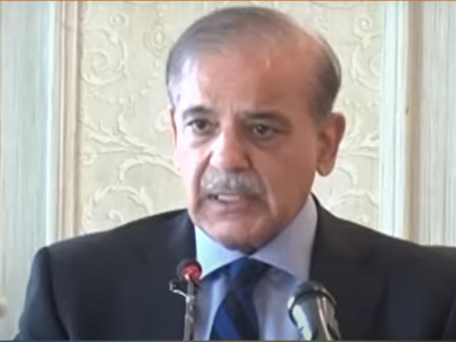 prime minister shehbaz sharif addresses federal cabinet in islamabad on april 26 2023 photo screengrab