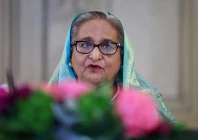 bangladeshi pm sheikh hasina speaks during the annual munich security conference in munich germany february 17 2024 photo reuters