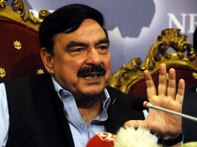 minister for railways sheikh rashid ahmed photo ppi file