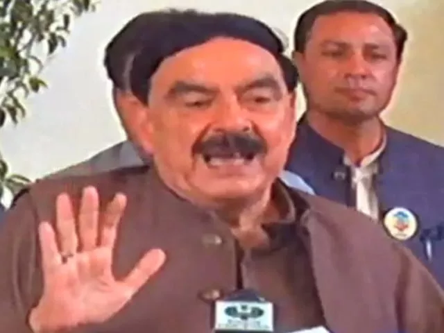 sheikh rashid during the press conference screengrab sheikh rashid during the press conference screengrab