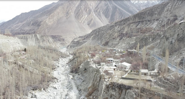 an aerial view of hassanabad s sherabad source author an aerial view of hassanabad s sherabad source author