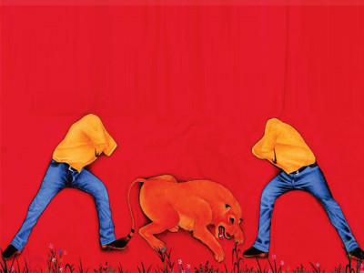 art exhibition miniature paintings depict contemporary issues