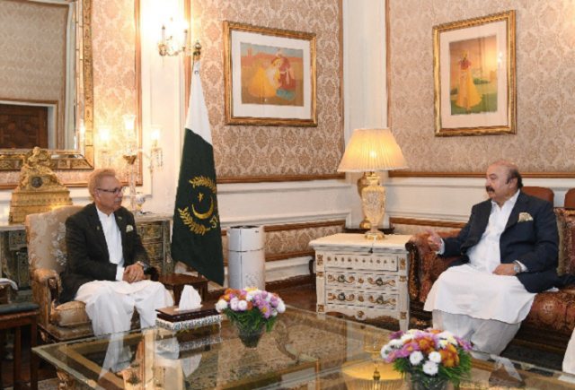 punjab assembly speaker sibtain khan meeting with president arif alvi photo twitter sardarsibtain punjab assembly speaker sibtain khan meeting with president arif alvi photo twitter sardarsibtain