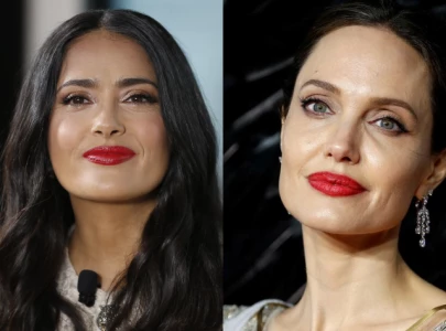 salma hayek pinault describes angelina jolie as a motherly figure on the without blood set
