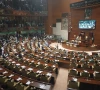 lawmakers take oath during the inaugural session of sindh assembly photo express