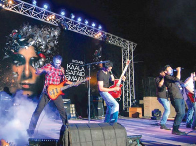 irtaash launches its album under the black white sky irtaash launches its album under the black white sky