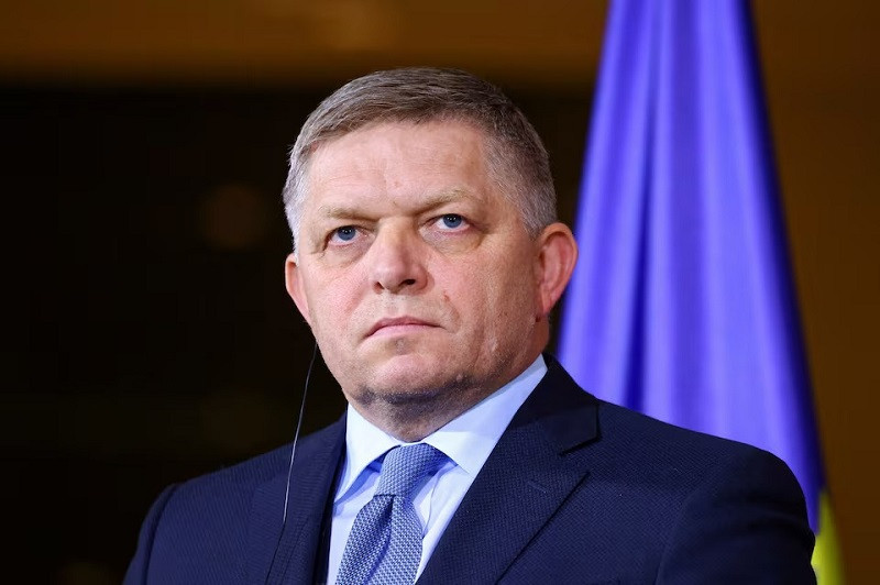 slovakia s prime minister robert fico looks on during a press conference in berlin germany january 24 2024 photo reuters