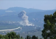 smoke rises after the israeli air strike on kafr kila lebanon on may 14 2024 photo anadolu agency