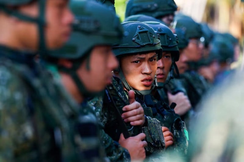 soldiers take part in the first day of the annual han kuang military drills in taoyuan taiwan july 22 2024 photo reuters
