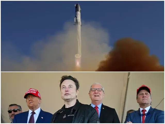 spacex s next generation starship spacecraft atop its powerful super heavy rocket is launched on its sixth test at the company s boca chica launch pad in brownsville texas us on november 19 2024 us president elect donald trump speaks alongside elon musk and senate members before attending a viewing of the launch of the rocket photo reuter spacex s next generation starship spacecraft atop its powerful super heavy rocket is launched on its sixth test at the company s boca chica launch pad in brownsville texas us on november 19 2024 us president elect donald trump speaks alongside elon musk and senate members before attending a viewing of the launch of the rocket photo reuter