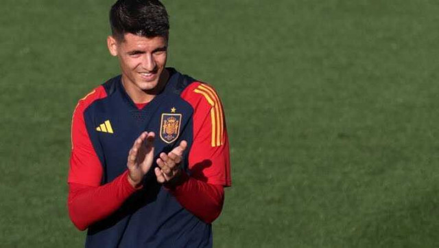 denouncing at last morata read out the statement on behalf of spanish men s team criticizing rubiales sexual assault on jenni hermoso at the world cup ceremony photo afp denouncing at last morata read out the statement on behalf of spanish men s team criticizing rubiales sexual assault on jenni hermoso at the world cup ceremony photo afp