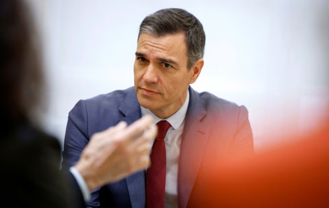 spanish prime minister pedro sanchez at moncloa palace in madrid spain may 30 2023 photo reuters spanish prime minister pedro sanchez at moncloa palace in madrid spain may 30 2023 photo reuters