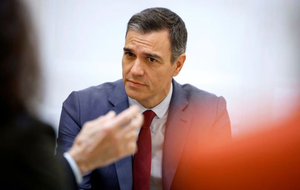 spanish prime minister pedro sanchez at moncloa palace in madrid spain may 30 2023 photo reuters