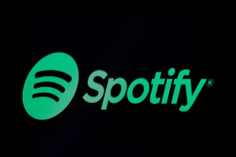 the spotify logo is displayed on a screen on the floor of the new york stock exchange nyse in new york us may 3 2018 photo reuters the spotify logo is displayed on a screen on the floor of the new york stock exchange nyse in new york us may 3 2018 photo reuters