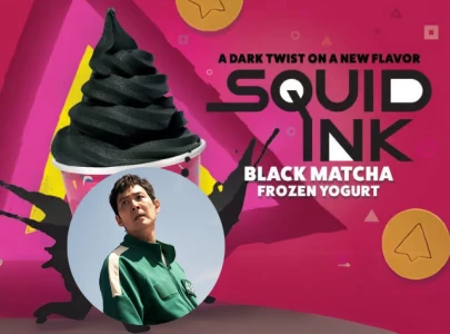 16 handles launches squid ink black matcha frozen yogurt inspired by squid game season 2