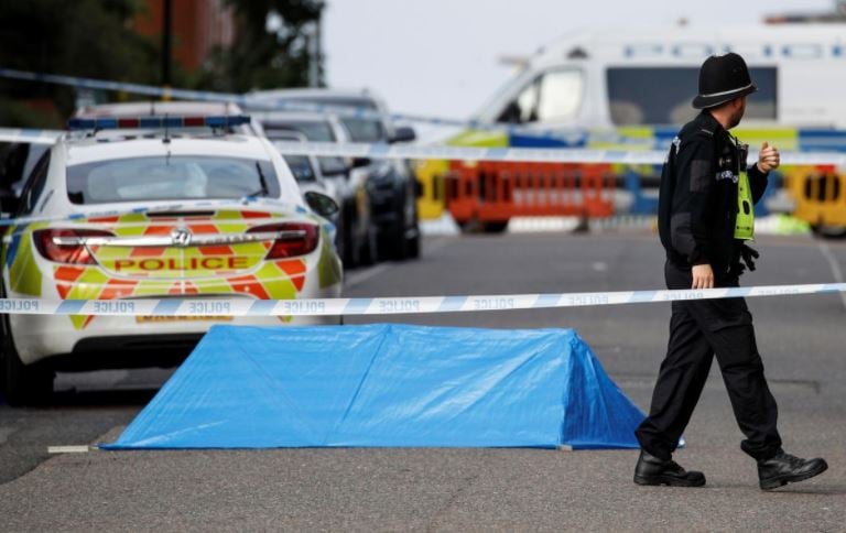 a police officer is seen near the scene of reported stabbings in birmingham britain september 6 2020 photo reuters