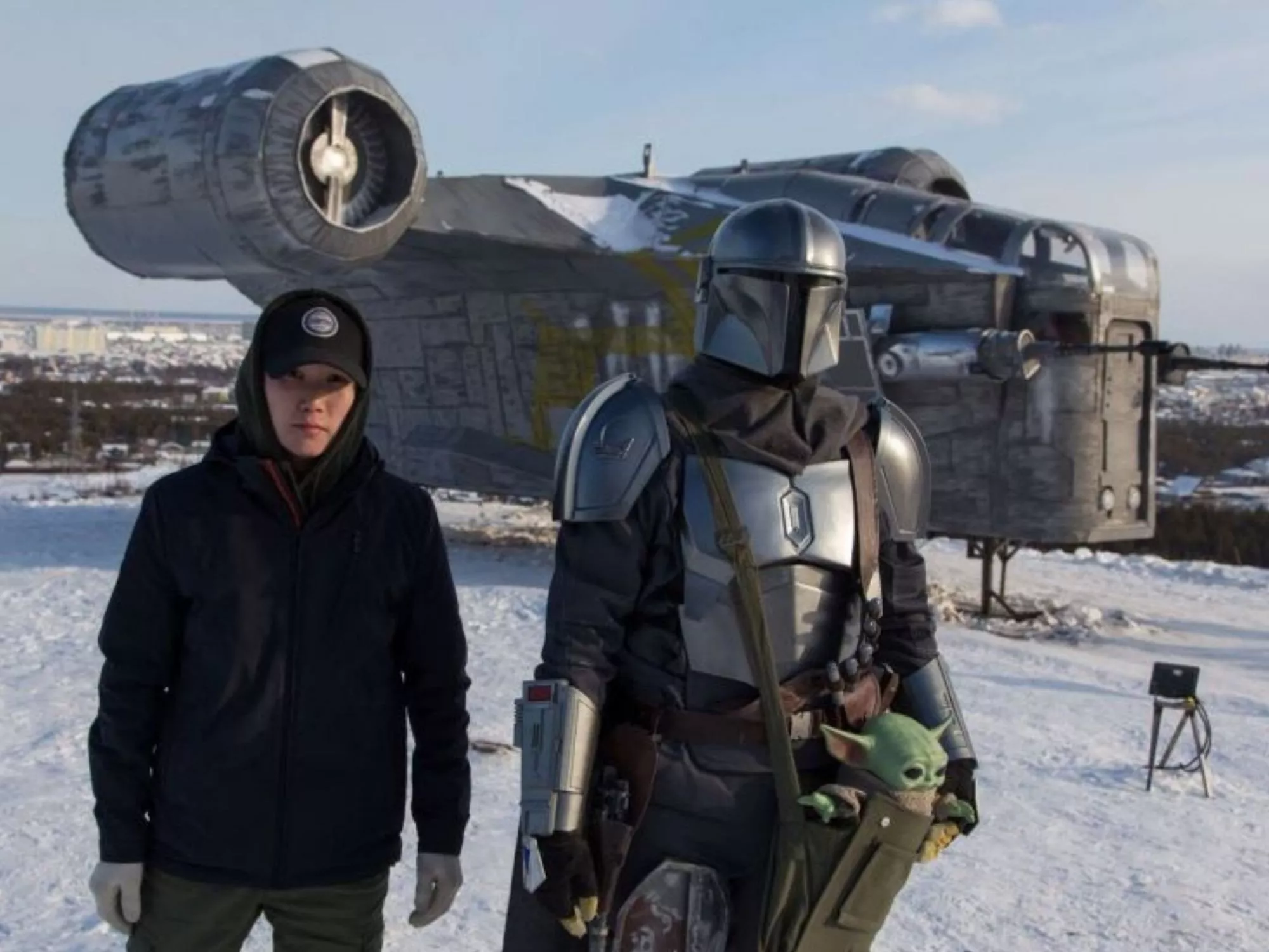fans of star wars build mandalorian spaceship in siberia fans of star wars build mandalorian spaceship in siberia
