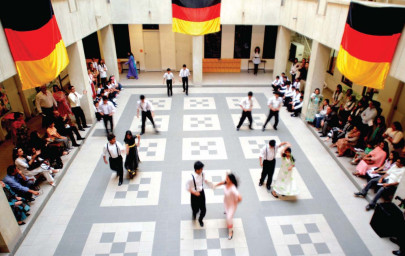 cas puts a little gut effort into learning deutsch