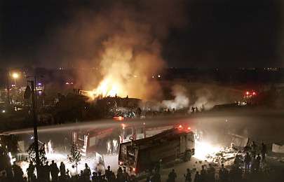 plane crash searching for black box in collected wreckage