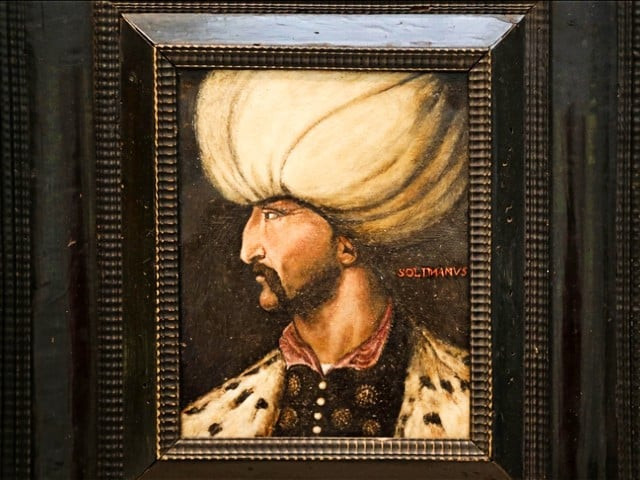 newly discovered 16th 17th century portrait of suleyman the magnificent is seen before it was auctioned at the sotheby s auction house with the name of arts of the islamic world india composed of 183 artifacts in london united kingdom on march 29 2021 photo aa newly discovered 16th 17th century portrait of suleyman the magnificent is seen before it was auctioned at the sotheby s auction house with the name of arts of the islamic world india composed of 183 artifacts in london united kingdom on march 29 2021 photo aa
