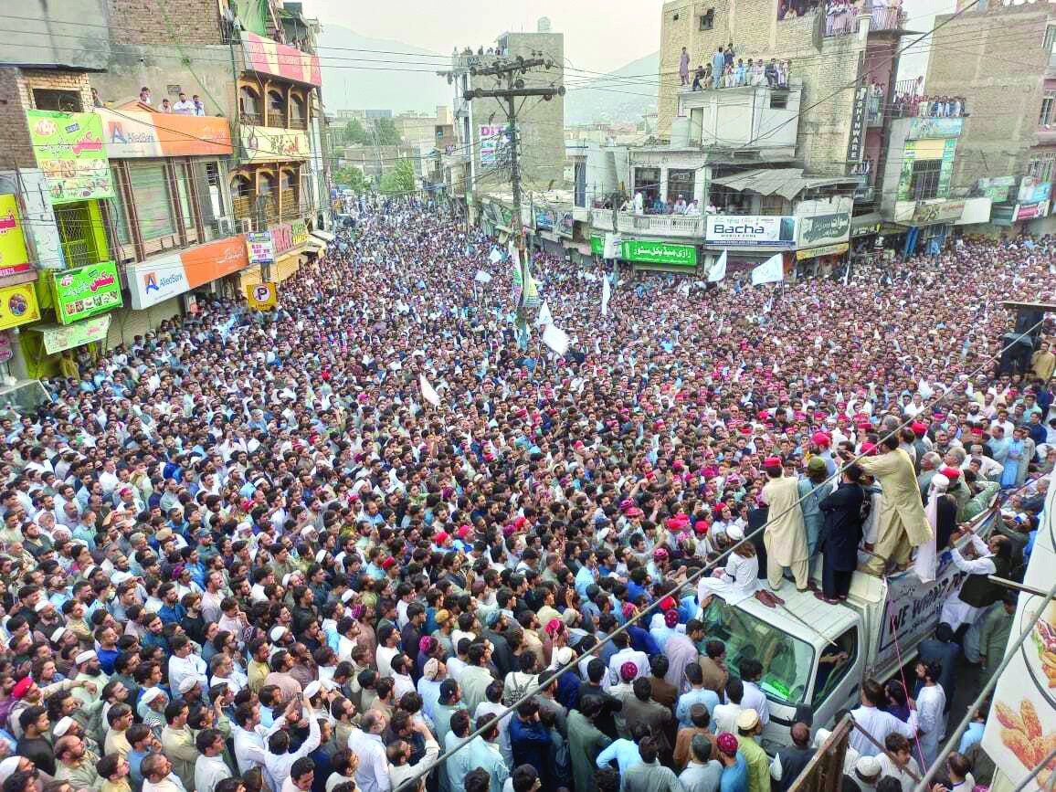 huge protests in swat against militancy photo express