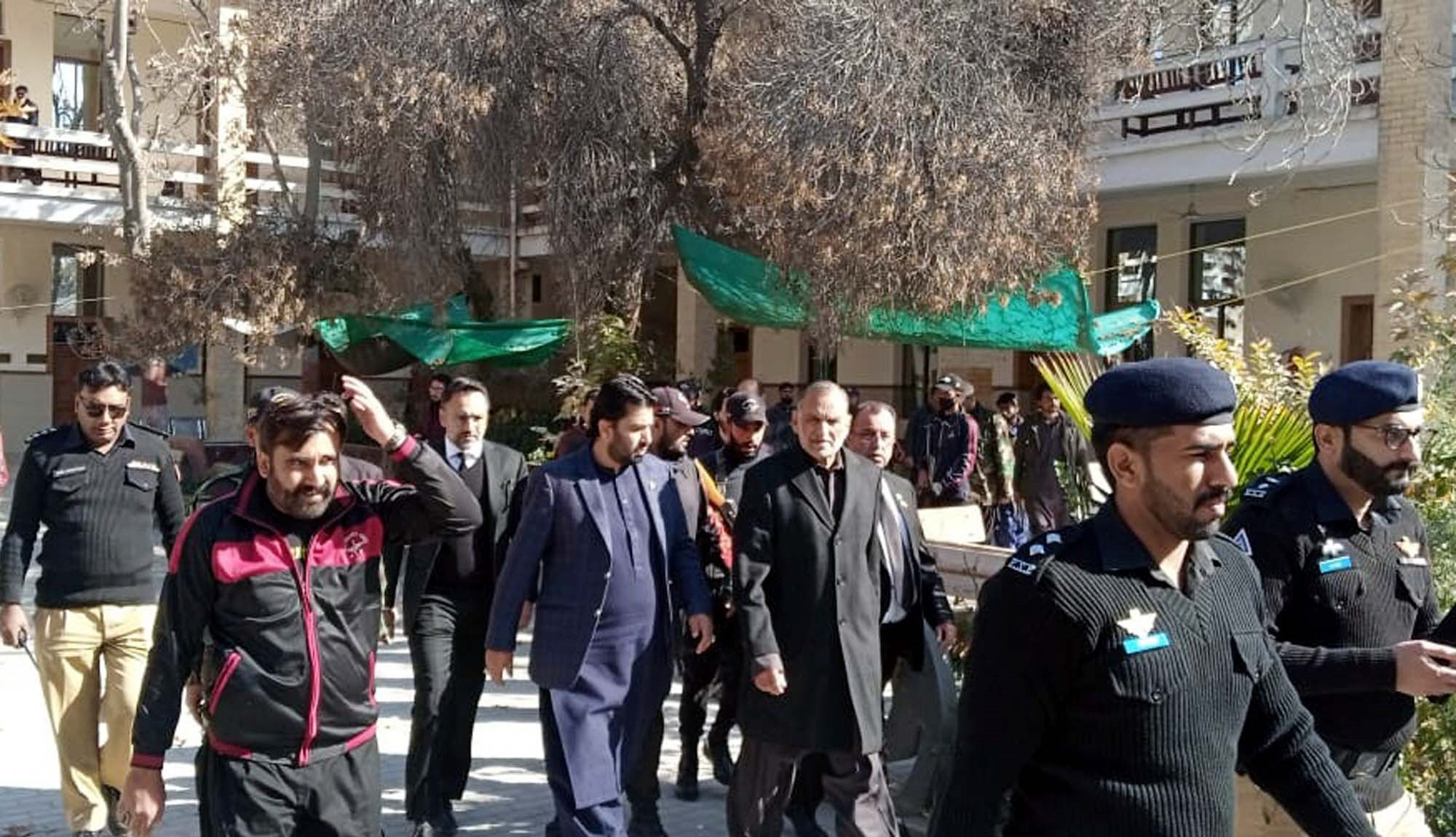 pti senator azam swati leaving balochistan high court post hearing on dec 04 2022 photo ppi