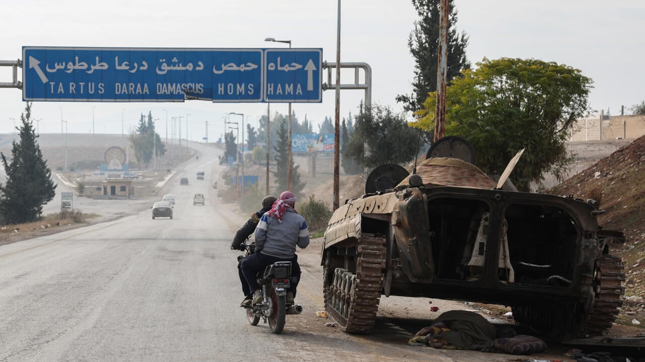 a syrian government military vehicle lies abandoned in hama governorate photo afp