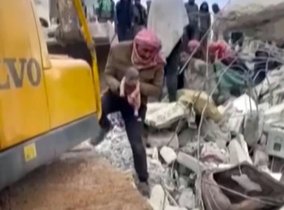 watch newborn pulled alive from syria quake rubble watch newborn pulled alive from syria quake rubble