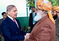 jui f chief maulana fazlur rehman calls on prime minister shehbaz sharif on friday photo pid