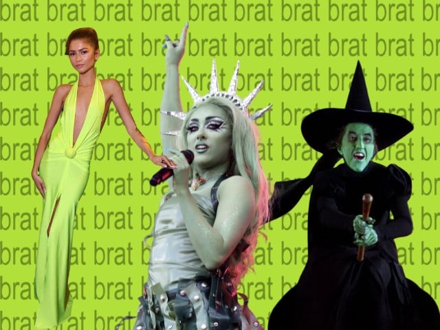 L to R: Zendaya, Chappell Roan and the Wicked Witch of the West (from Wicked).