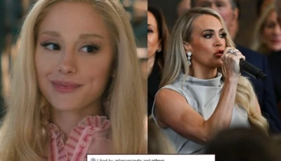 did ariana grande just shade carrie underwood s performance at trump s inauguration