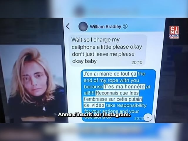 Anne slowly began to realise what had happened and confronted the account! TF1/Dailymail