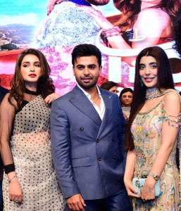 urwa farhan unite for tich button trailer launch urwa farhan unite for tich button trailer launch