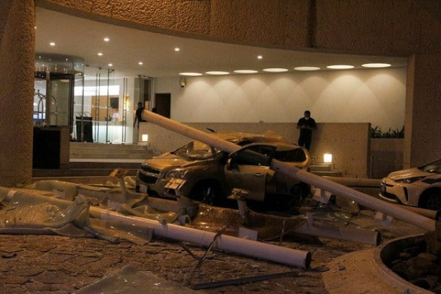 a car damaged during a quake is pictured at the hotel emporio in acapulco mexico september 7 2021 photo reuters a car damaged during a quake is pictured at the hotel emporio in acapulco mexico september 7 2021 photo reuters