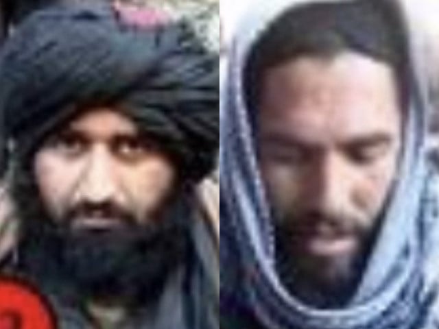 TTP commanders Mufti Hassan (L) and Hafiz Dawlat Khan (R).