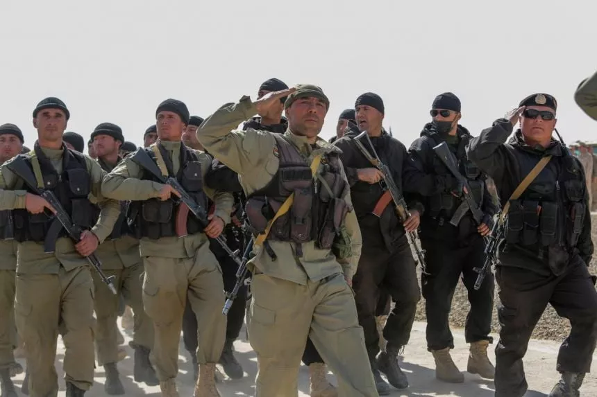 tajik service members during military drills at the harb maidon training ground located near the tajik afghan border in the khatlon region tajikistan on oct 23 2021 photo reuters tajik service members during military drills at the harb maidon training ground located near the tajik afghan border in the khatlon region tajikistan on oct 23 2021 photo reuters