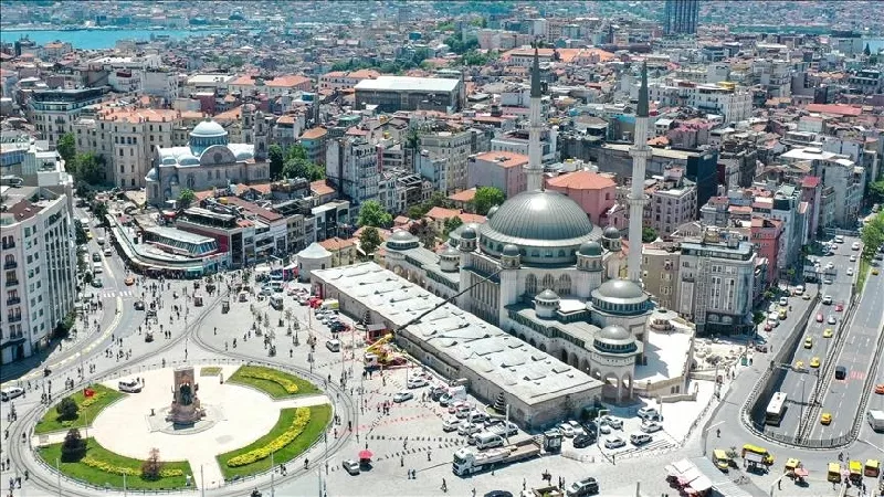 the foundation of the mosque was laid on feb 17 2017 in taksim square photo anadolu agency the foundation of the mosque was laid on feb 17 2017 in taksim square photo anadolu agency