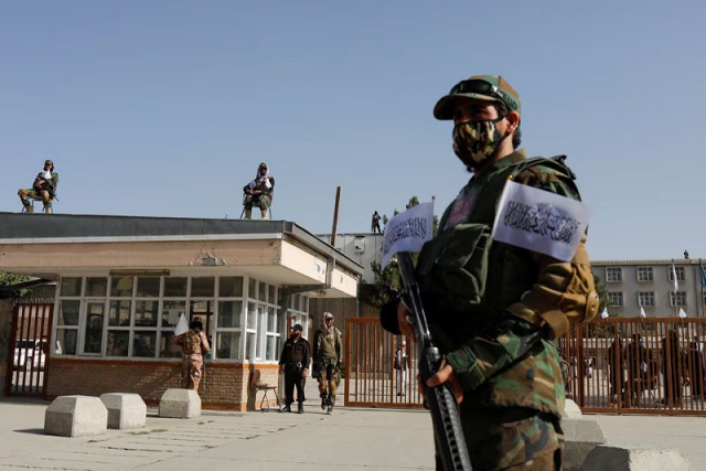taliban soldiers stand guard at the second anniversary ceremony of the takeover of kabul by the taliban in kabul afghanistan august 15 2023 photo reuters taliban soldiers stand guard at the second anniversary ceremony of the takeover of kabul by the taliban in kabul afghanistan august 15 2023 photo reuters