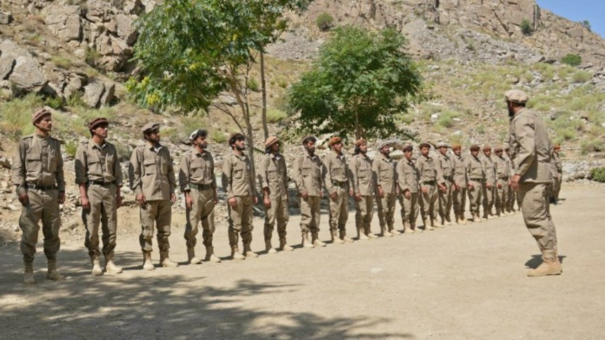 new recruits to the resistance movement take part in training in the panjshir valley photo afp